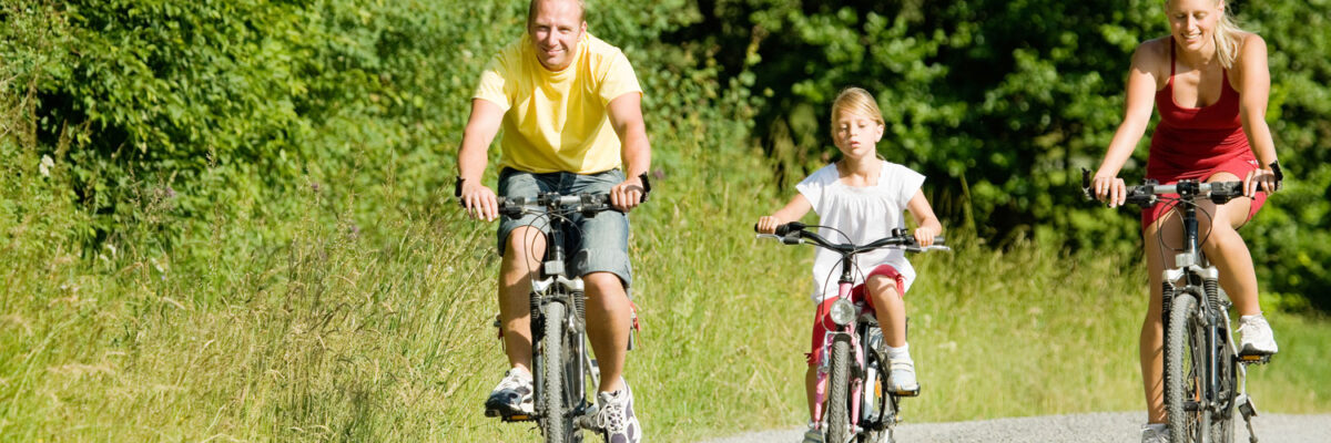 Family on Bicycles