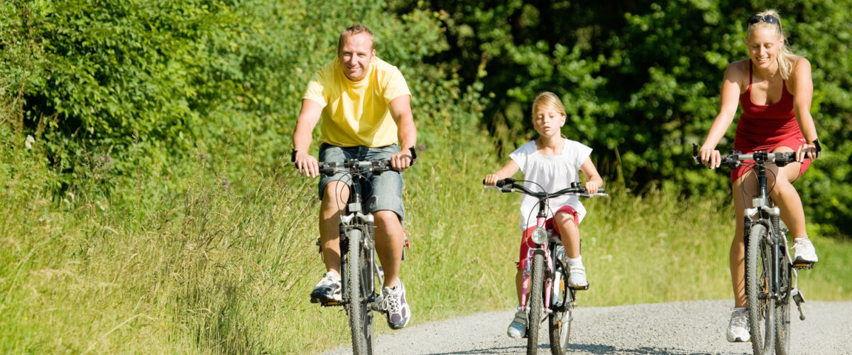 Family on Bicycles